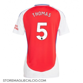Arsenal Thomas Partey #5 Maglia Gara Casa Repliche 2024-25 Donna